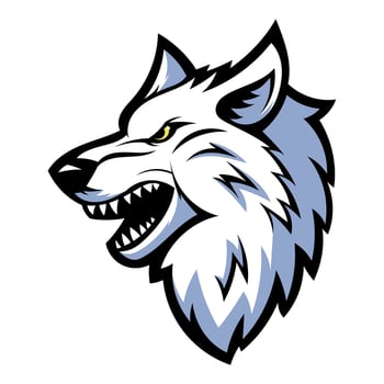 Head Wolf Logo vector