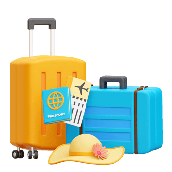 Vacation 3d Icon Illustrations png