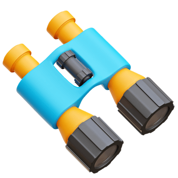 Binoculars 3d Icon Illustrations png