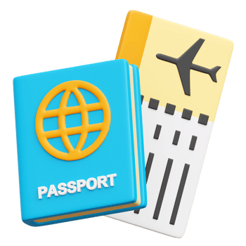 Passport 3d Icon Illustrations png