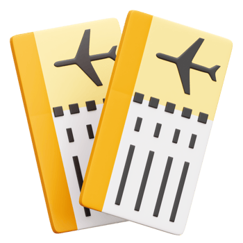 Boarding Pass 3d Icon Illustrations png