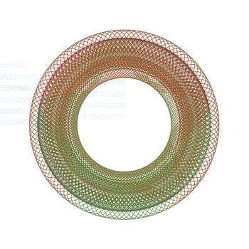 Spiro Circular Vector Graphic Elements.set of spirograph with dual tone color. easy to modify,Spirograph Abstract Ornamental Symbols Set Vector Illustrations