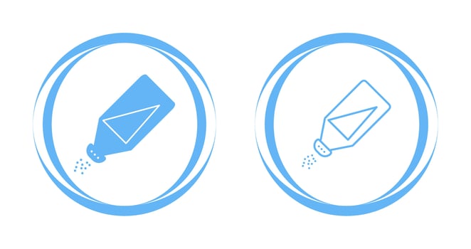 Salt bottle Vector Icon