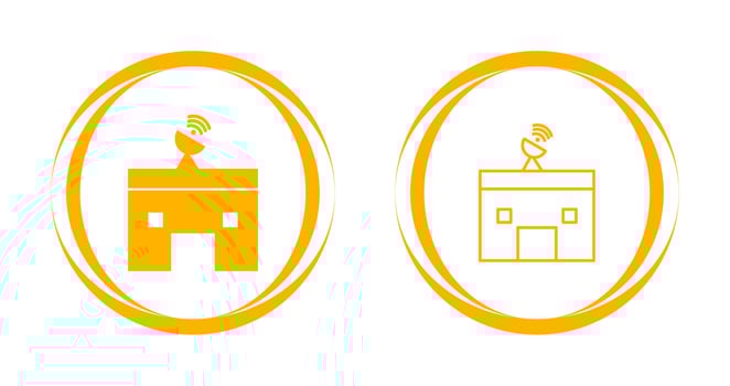 News Station Vector Icon