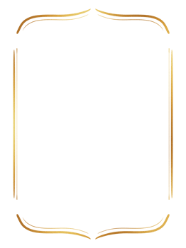 Gold frame luxury Line png