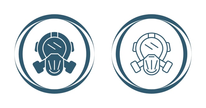 Gas Mask Vector Icon