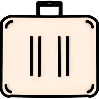 travel suitcase with a suitcase png