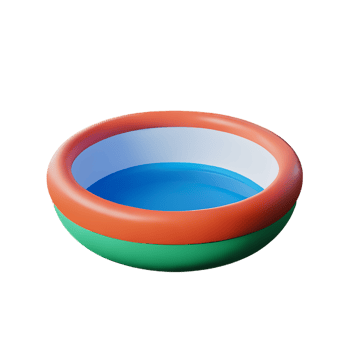 pool 3d rendering icon illustration png