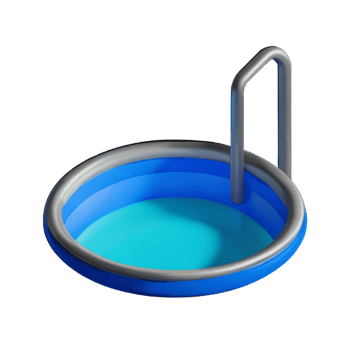 pool 3d rendering icon illustration png