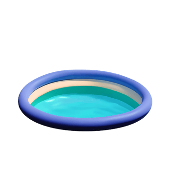 pool 3d rendering icon illustration png