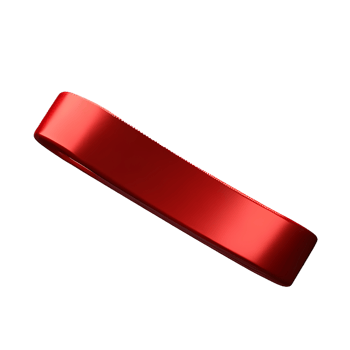 red ribbon 3d rendering icon illustration png