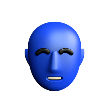 stress face 3d rendering icon illustration png