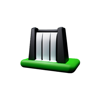 waterfall 3d rendering icon illustration png