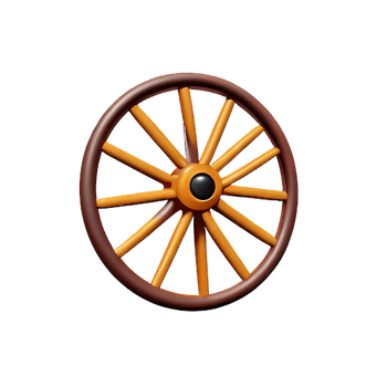wheel 3d rendering icon illustration png