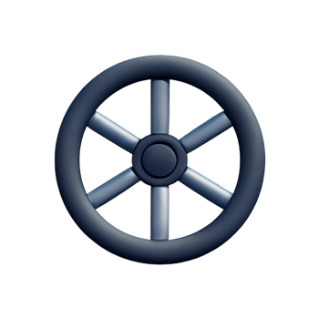 wheel 3d rendering icon illustration png