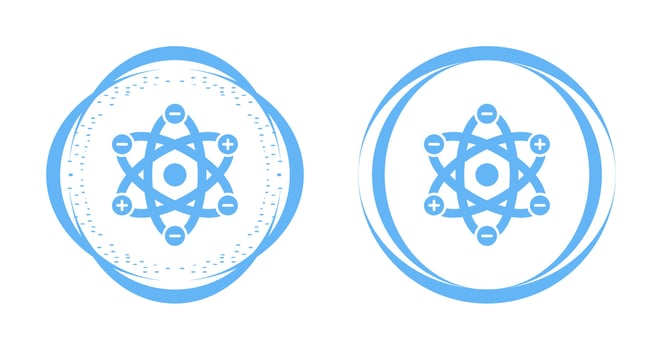 Atom Structure Vector Icon