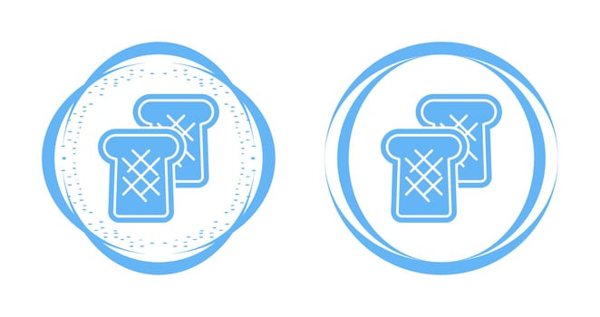 Toast Bread Vector Icon