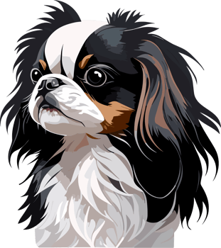 Papillon Cute Dog ai generative png