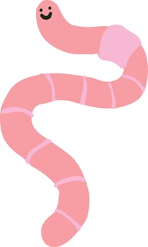 Simple Worm Illustration Vector File