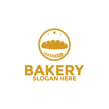 Bread logo icon, bakery logo vector design template