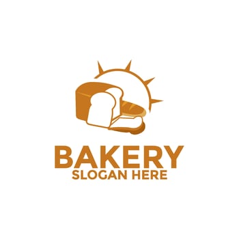 Bread logo icon, bakery logo vector design template