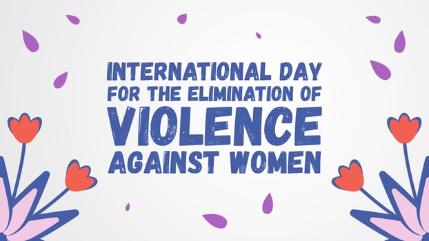 International Day For The Elimination Of Violence Against Women. Design for presentations, backgrounds, banners, posters, covers vector