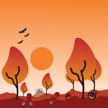 Vector background design with halloween theme