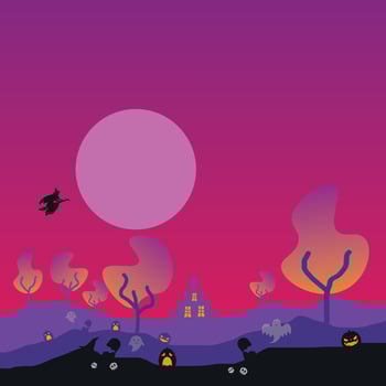 Vector background design with halloween theme