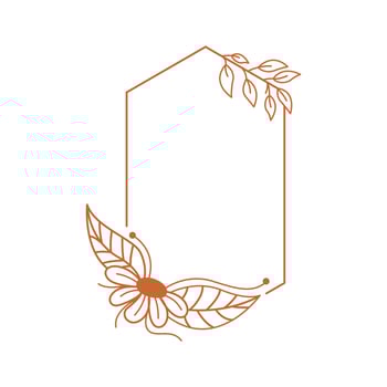Aesthetic Frame Background , Flower , Folar , Line Template Element Decoration vector