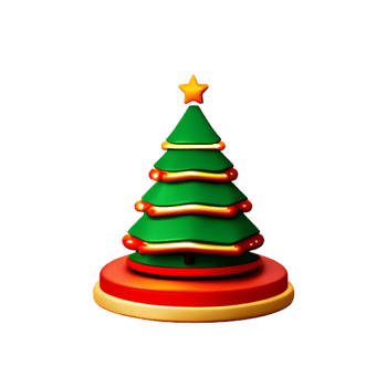 Christmas Tree  Newyear AI Generative png