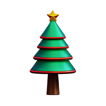 Christmas Tree  Newyear AI Generative png