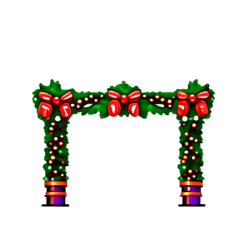 Christmas Garland  Cute AI Generative png