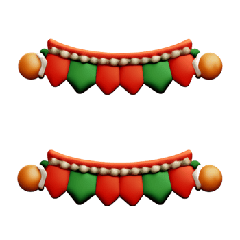 Christmas Garland  Cute AI Generative png