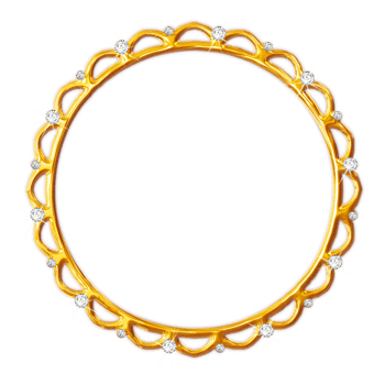 Jeweled golden frames png