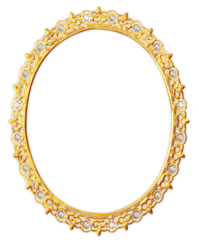 Jeweled golden frames png