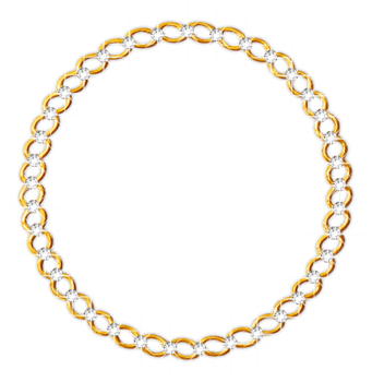 Jeweled golden frames png