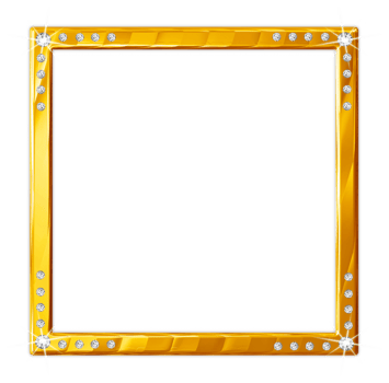 Jeweled golden frames png