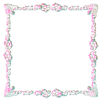 Jeweled iridescent frame png