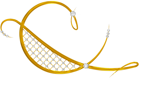 Jeweled gold copper doodles png