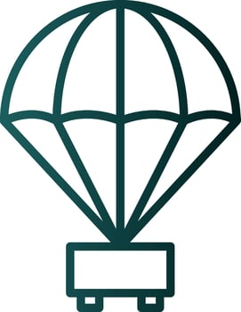 Parachute Vector Icon Design