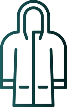 Raincoat Vector Icon Design
