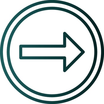 Turn Right Vector Icon Design