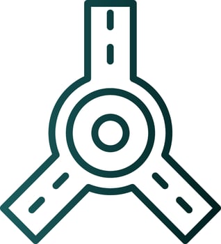 Roundabout Vector Icon Design
