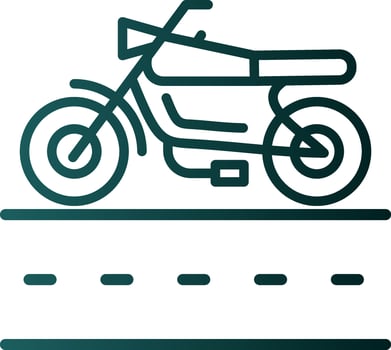 Motorcycle Lane Vector Icon Design