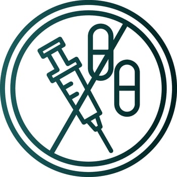 No Drugs Vector Icon Design