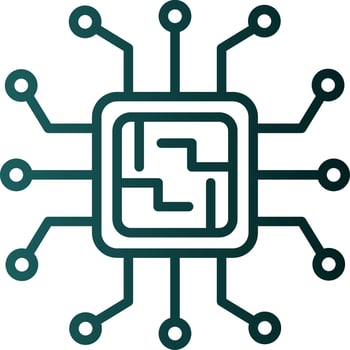 Microchip Vector Icon Design