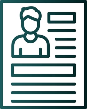 Personal profile Vector Icon Design