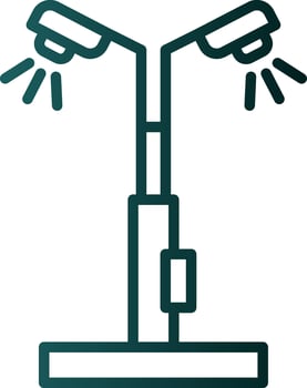 Street light Vector Icon Design