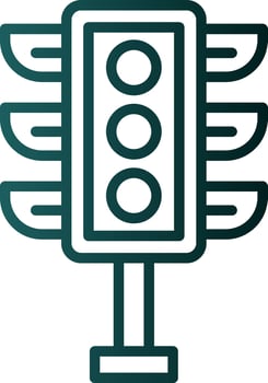 Traffic light Vector Icon Design