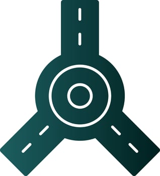 Roundabout Vector Icon Design